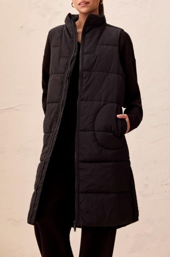 Tribal Zip-Front Quilted Vest