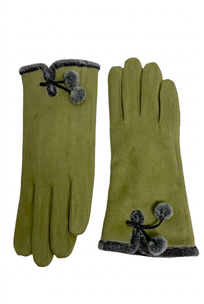 Olive gloves, sharpened in 2:3 portrait format