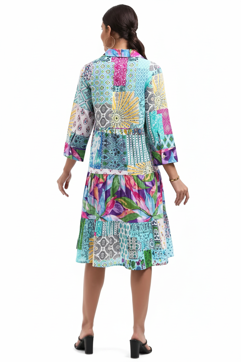 Patchwork Dress Back