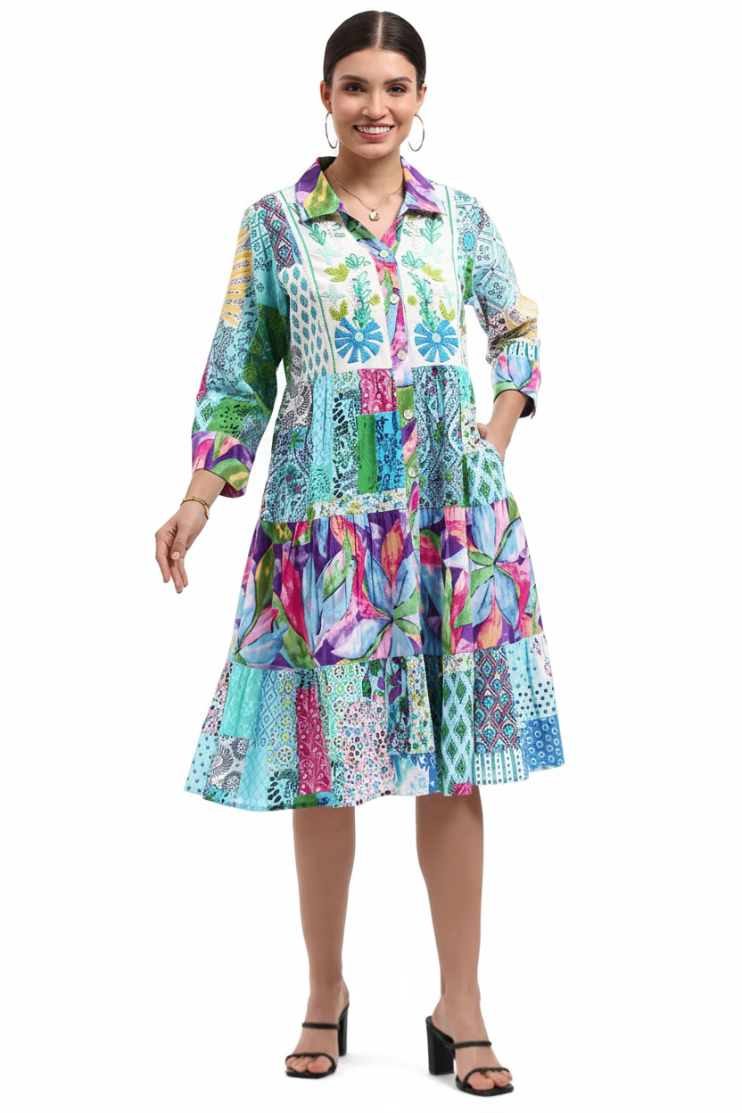 Patchwork Dress Front