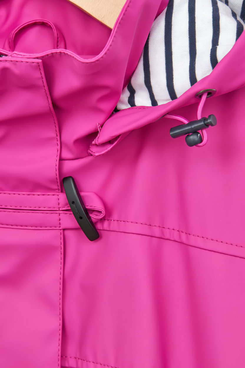 Pink Jacket Toggle Detail