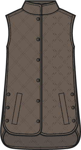 Habitat Windjammer Washed Quilt Vest