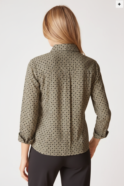Taupe back - white background