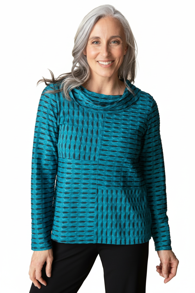 Teal front - white background
