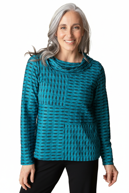 Teal front - white background