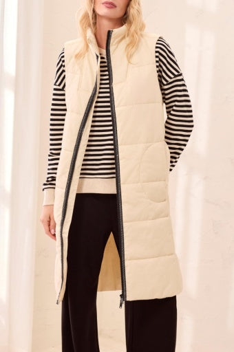 Tribal Zip-Front Quilted Vest