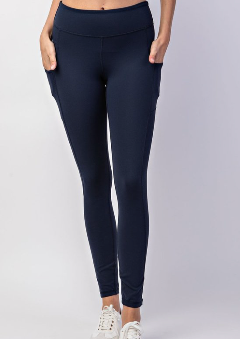 Rae Mode Rib Brushed High Waist Leggings with Pockets – Emma Lou's Boutique