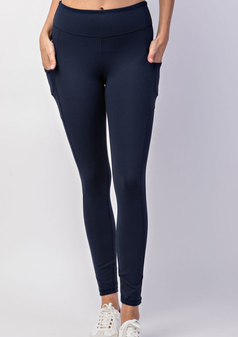 Buttery Soft Leggings with Pockets Blue Mirage – Lush Moda Boutique