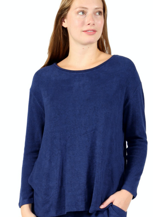 La Cera Scoop Neck Tunic-50% OFF