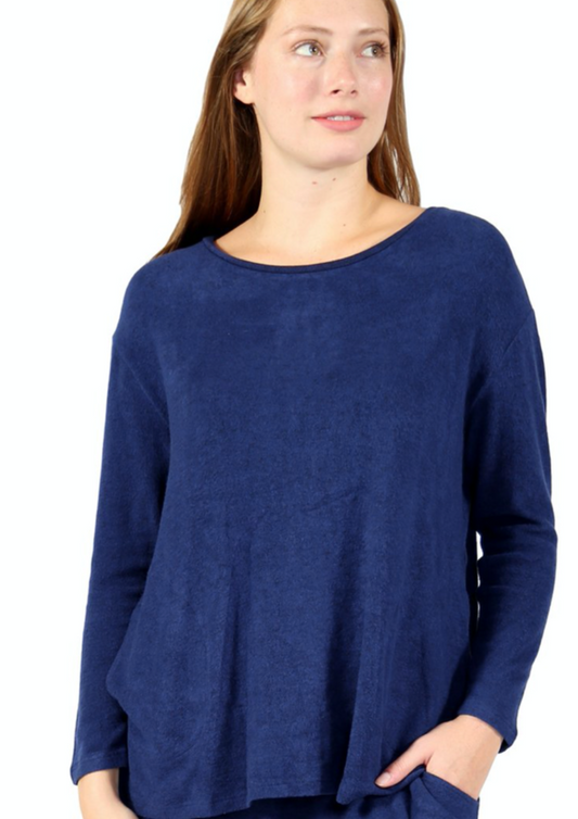 La Cera Scoop Neck Tunic