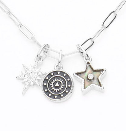PDN091  Necklace With Charms