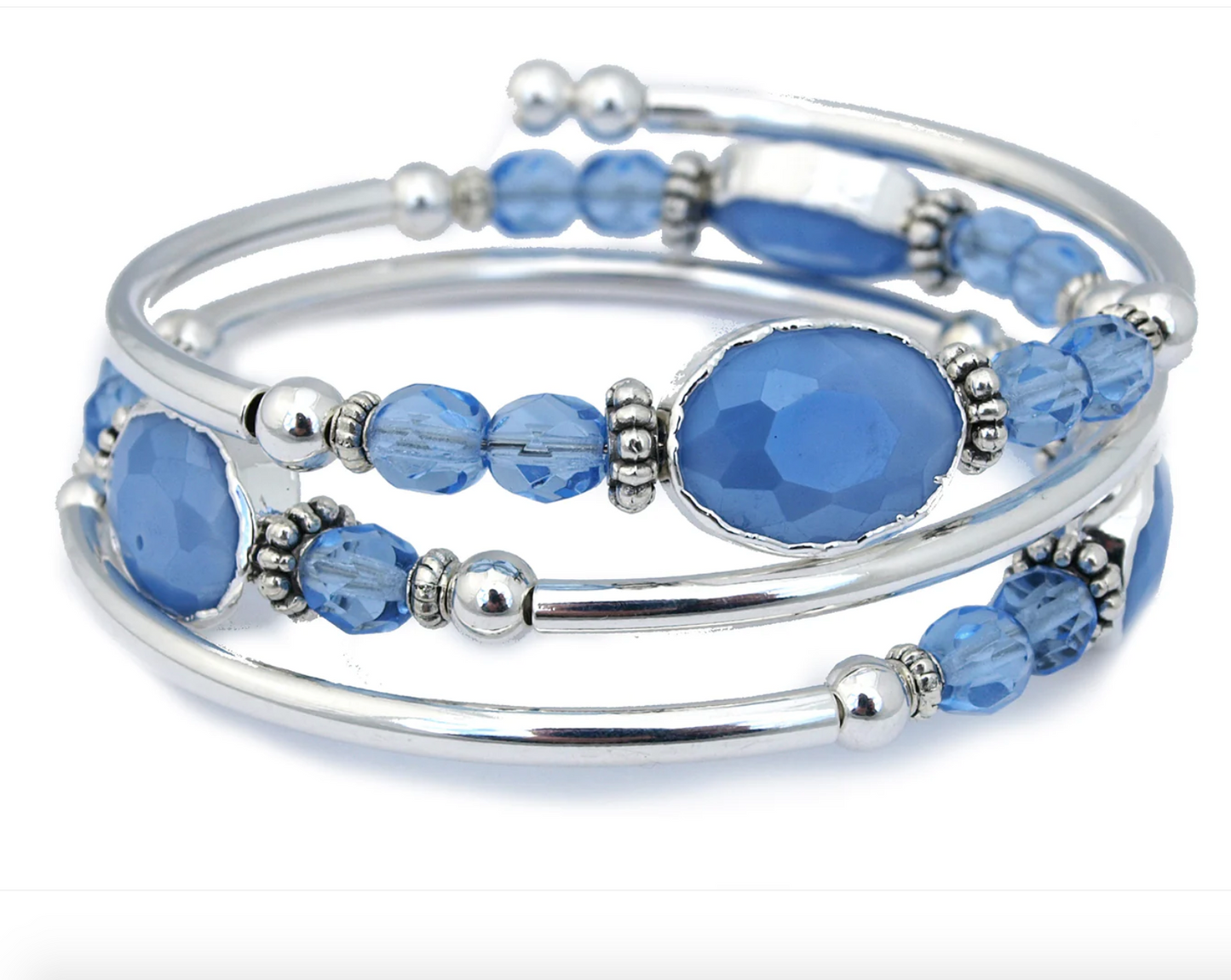 Sky Blue Wrap Bracelet
